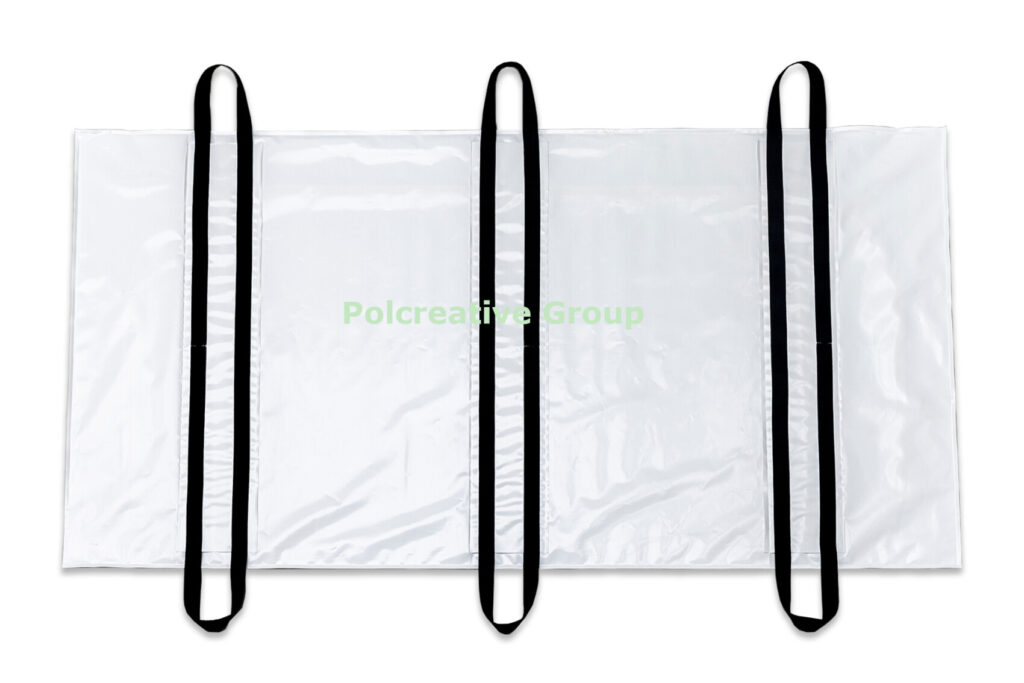 Heavy duty body bag with handles white sudario alta resistencia con asas heavy duty leichensack mit griffen Housse mortuaire avec poignées worek na zwłoki z uchwytami