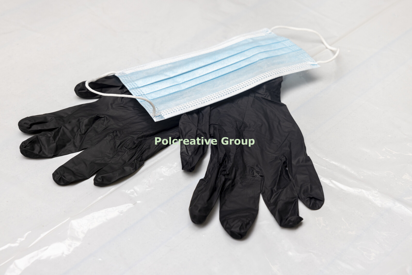 protective set 3 pairs gloves, 3 medical mask, 3 vest